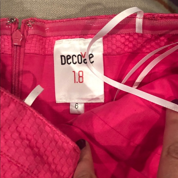 Decode 1.8 dress in hot Barbie pink sz 6 - Picture 5 of 6